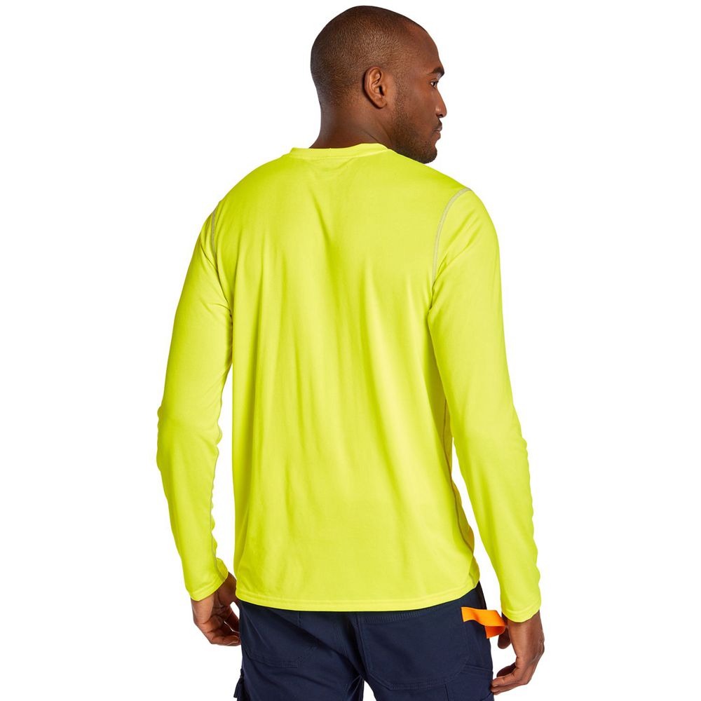 Camisetas Timberland Hombre Pro® Wicking Good Sport Largos Sleeve Verde - Chile KRC-291074